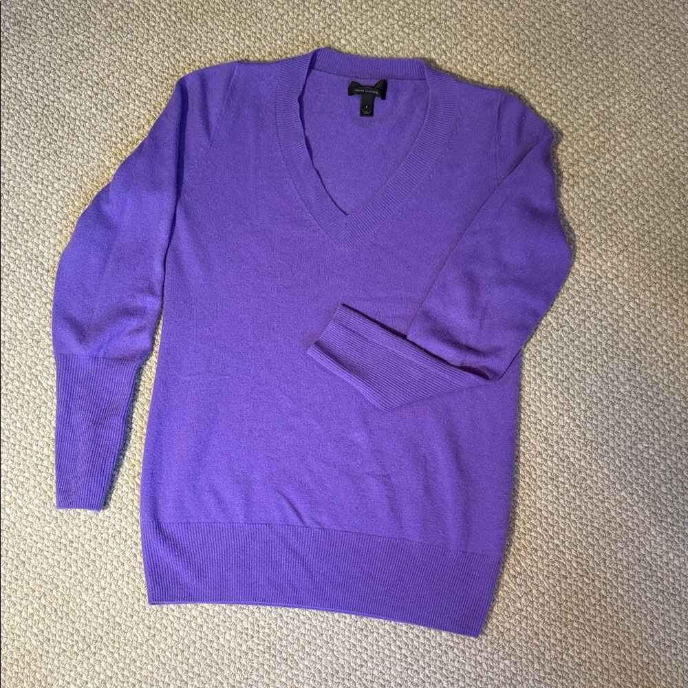 Purple V-Neck Sweater